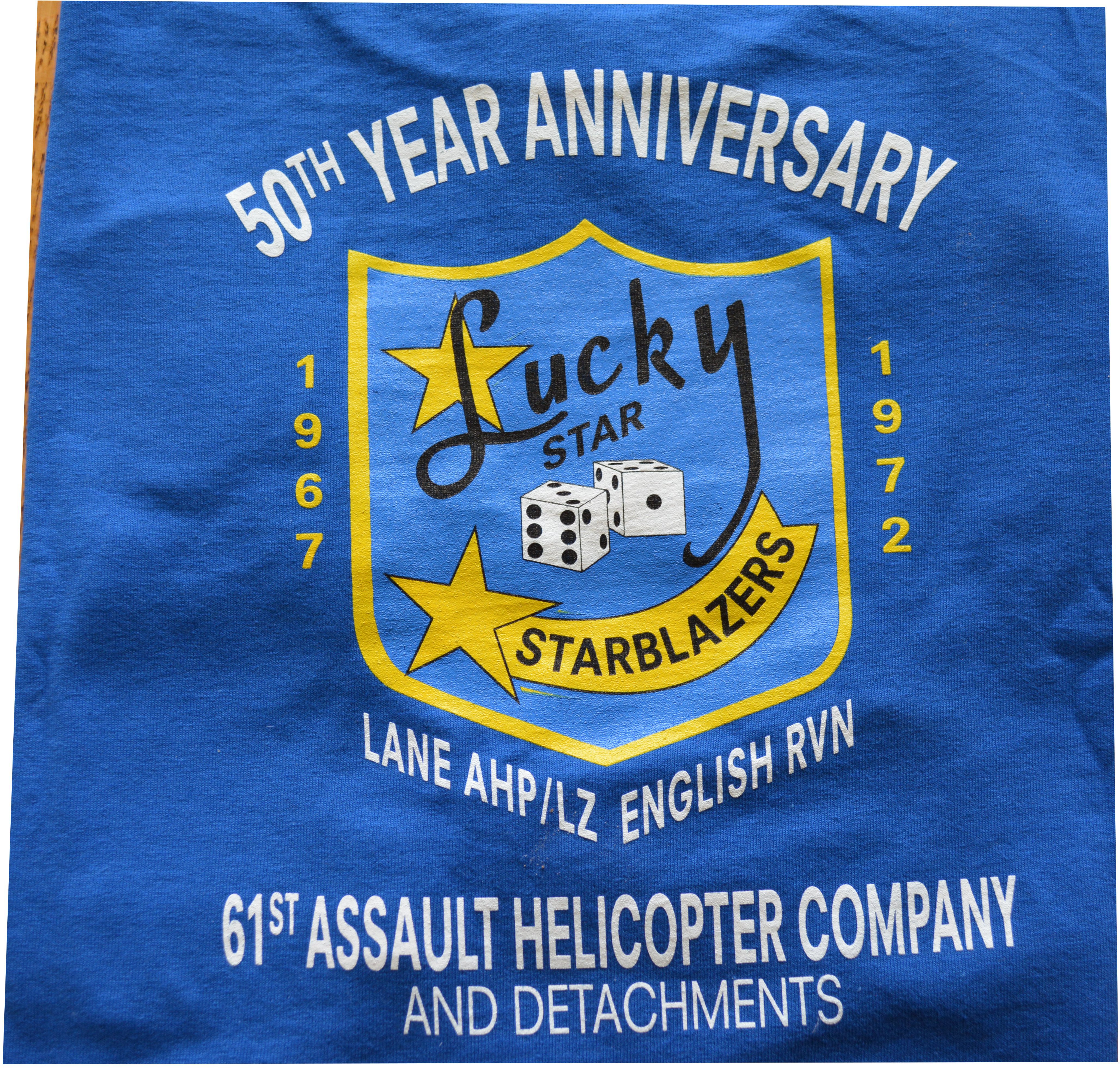 61st A.H.C. Lucky Star Blue t-shirt Lucky Star T-Shirt Front